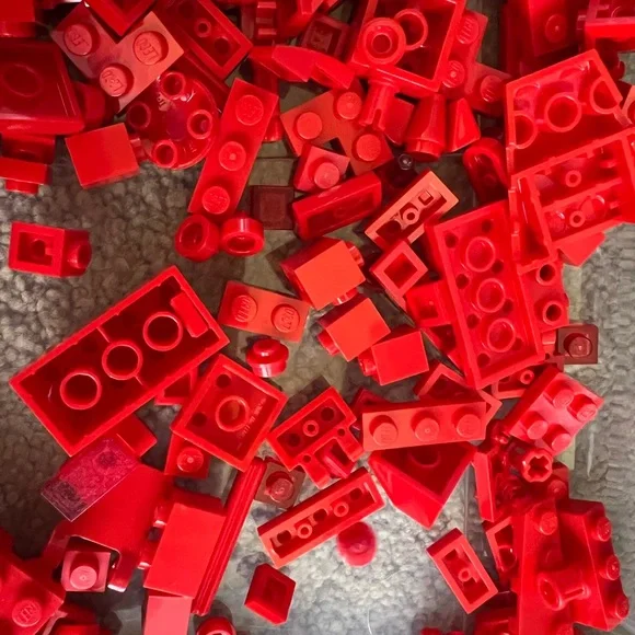 LEGO Small Red Accessories , Spare Parts And Small Brick Pieces. 12oz - Picture 10 of 12